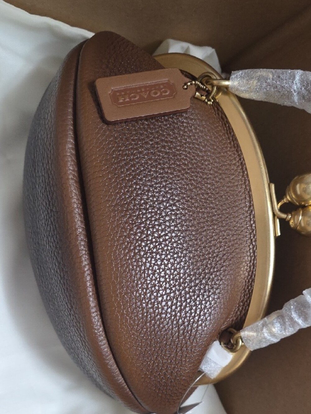 Coach RUNWAY Football Kisslock Frame Bag - Picture 8 of 9